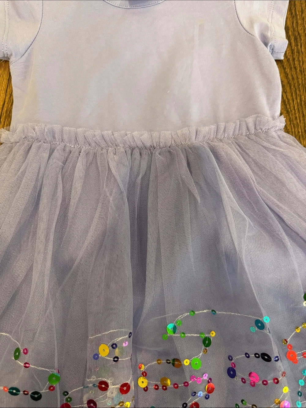 Lavender Sequin Tulle Party Dress for Kids